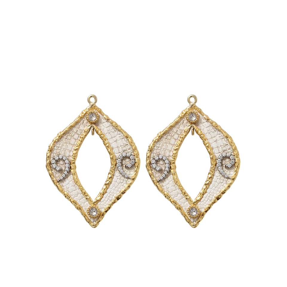 VICTOR VELYAN-Diamond And Sapphire Drop Attachment-YELLOW GOLD