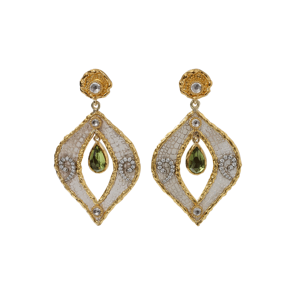 VICTOR VELYAN-Diamond And Sapphire Drop Attachment-YELLOW GOLD