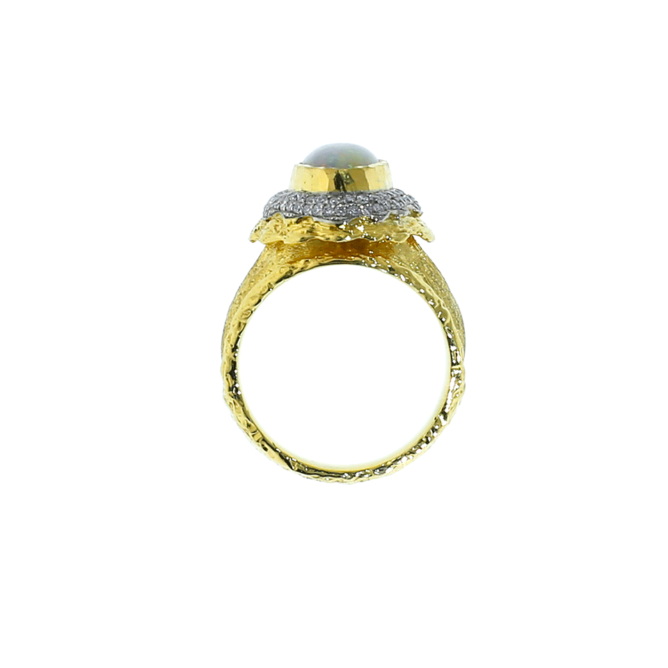 Black Opal And Diamond Ring JEWELRYFINE JEWELRING VICTOR VELYAN   