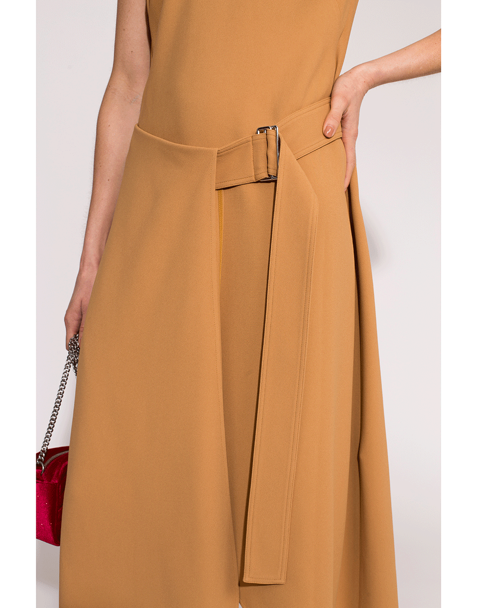 Belted Flare Midi Dress CLOTHINGDRESSCASUAL VICTORIA BECKHAM   