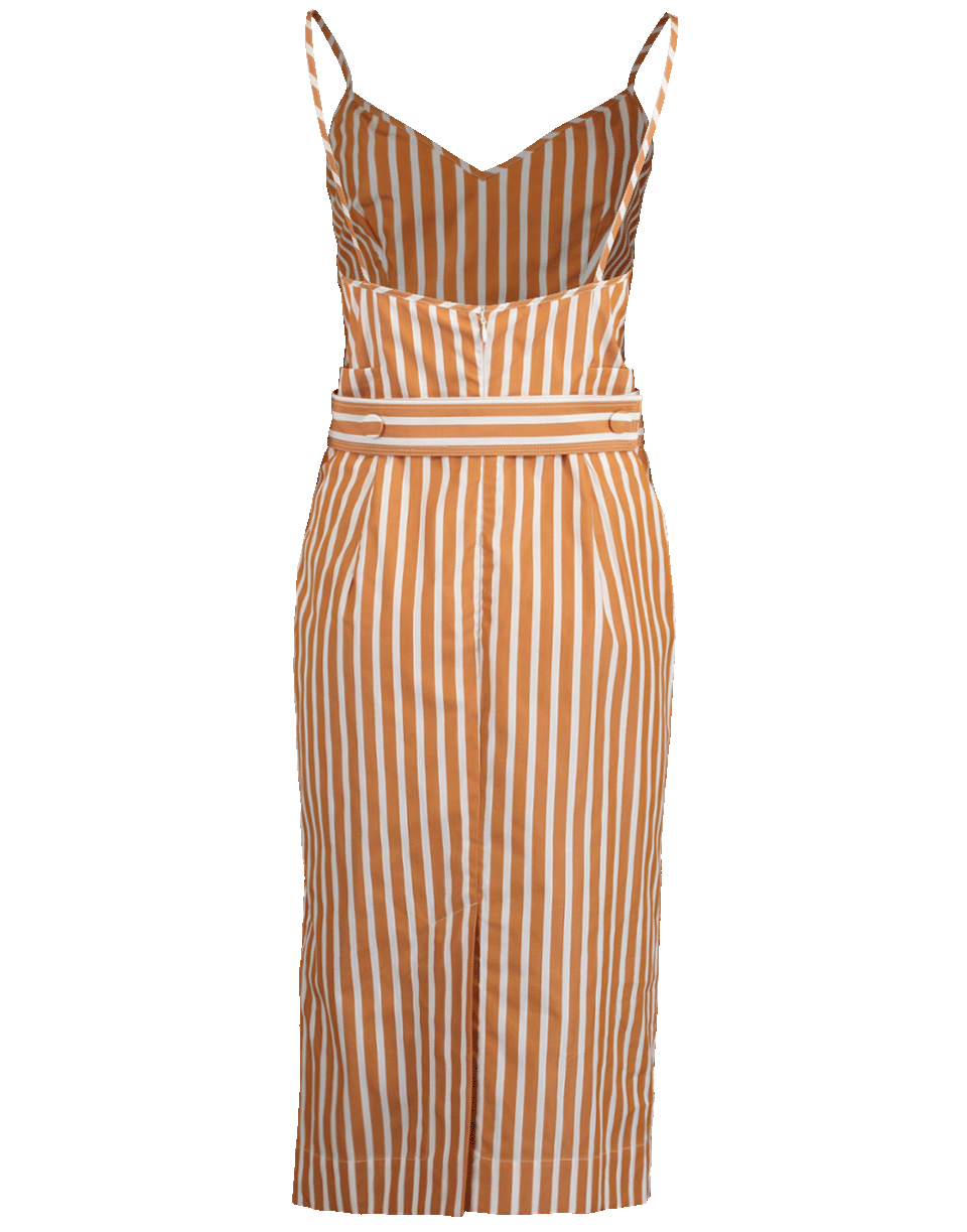 Cami Pleated Front Midi Dress CLOTHINGDRESSCASUAL VICTORIA BECKHAM   