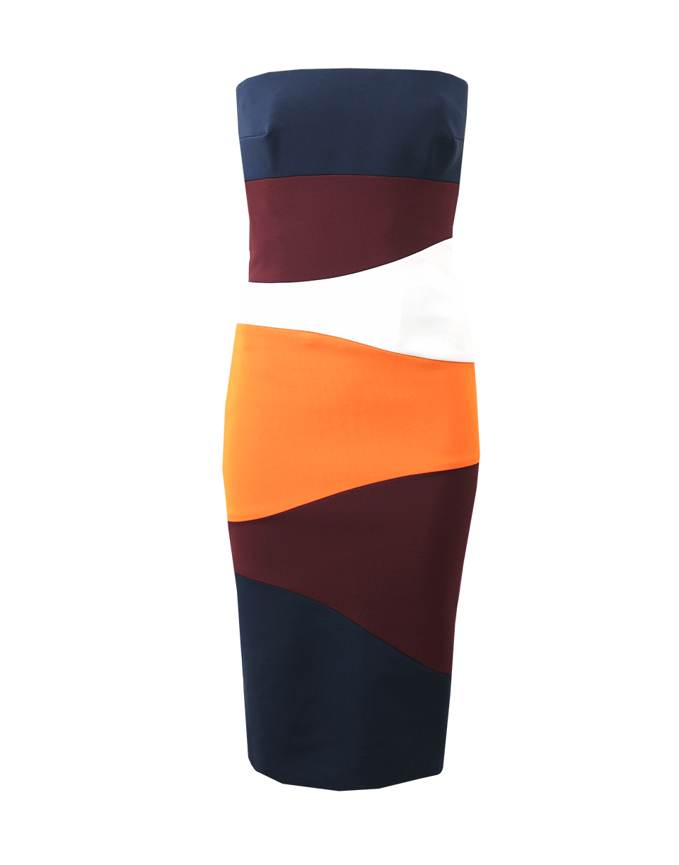VICTORIA BECKHAM-Panelled Corset Fitted Dress-