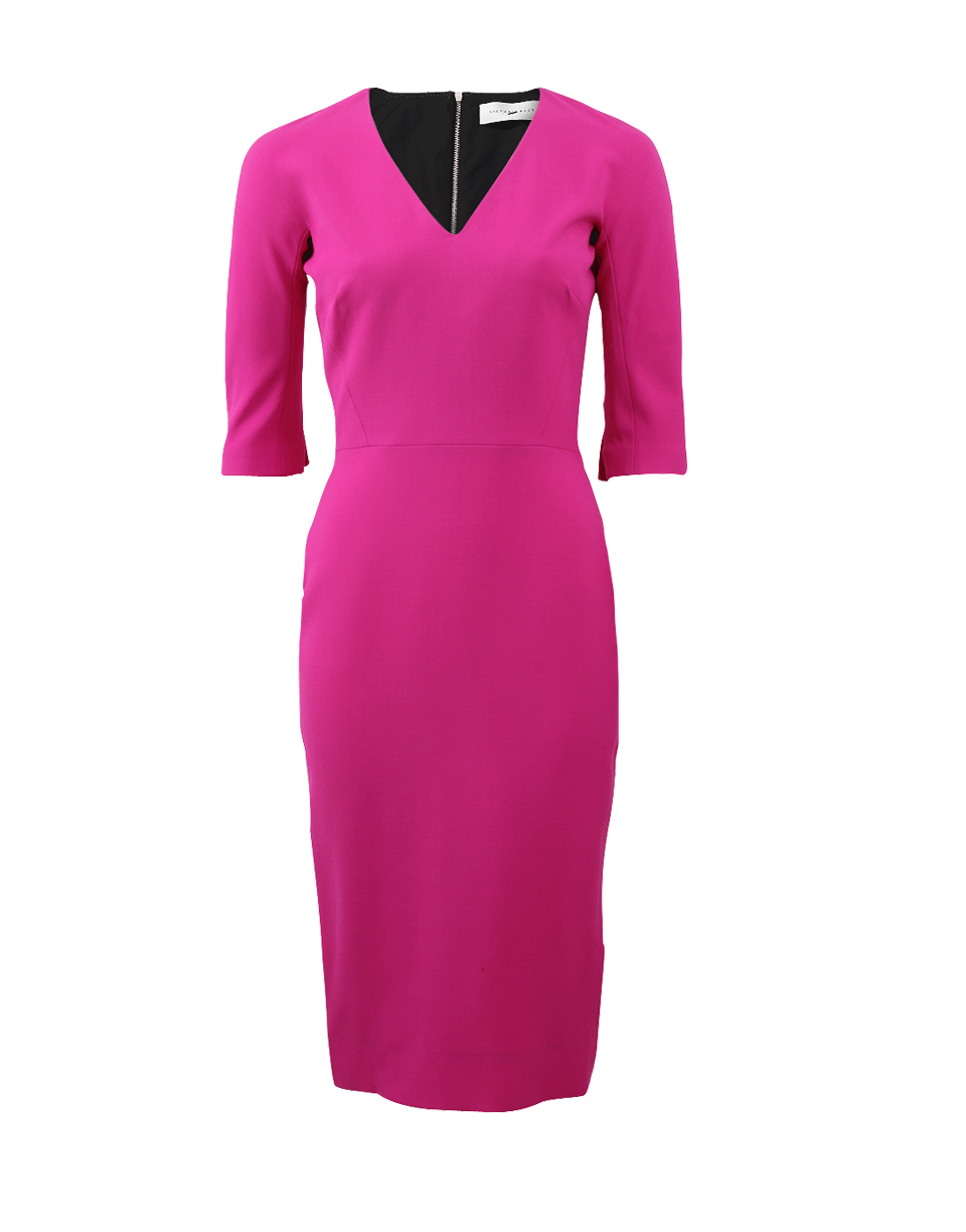 Three-Quarter Fitted Dress – Marissa Collections