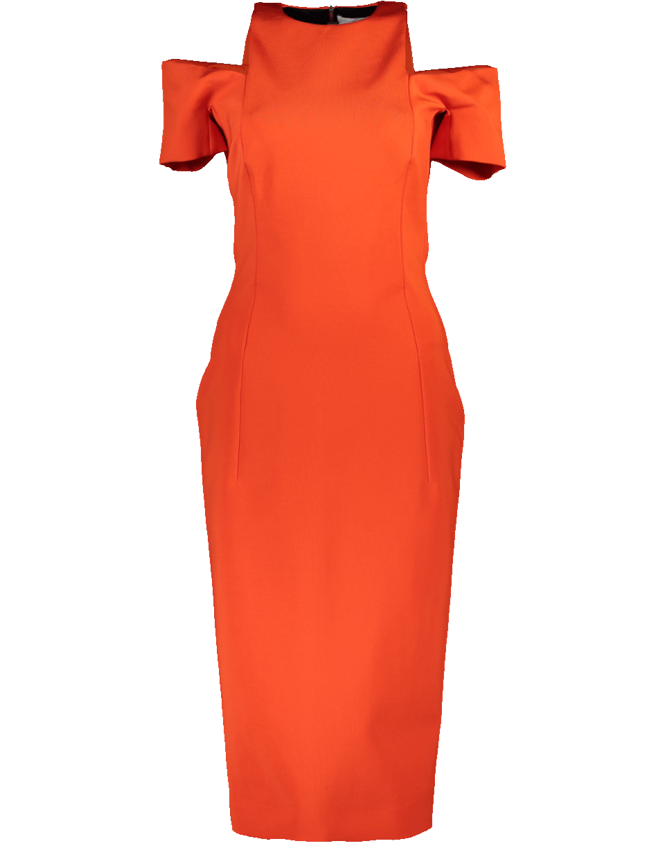 VICTORIA BECKHAM-Cut Out Fitted Dress-