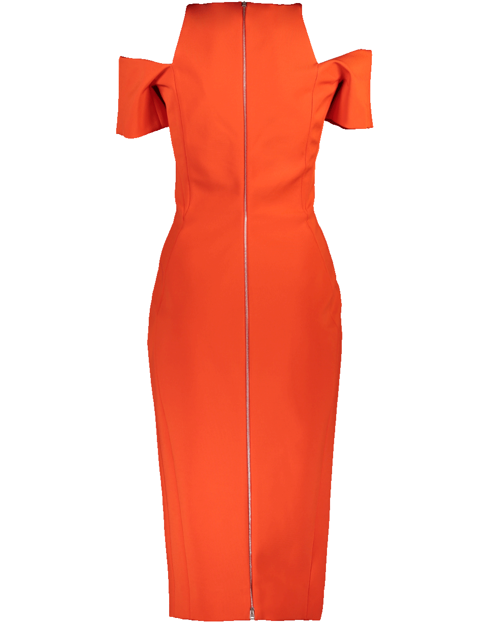 VICTORIA BECKHAM-Cut Out Fitted Dress-