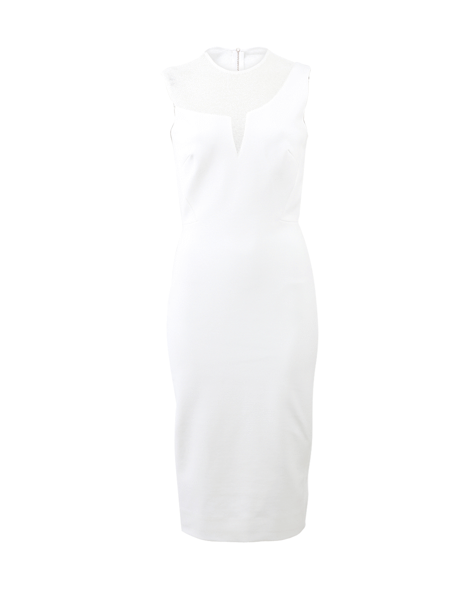 VICTORIA BECKHAM-Sheer Panel Dress-