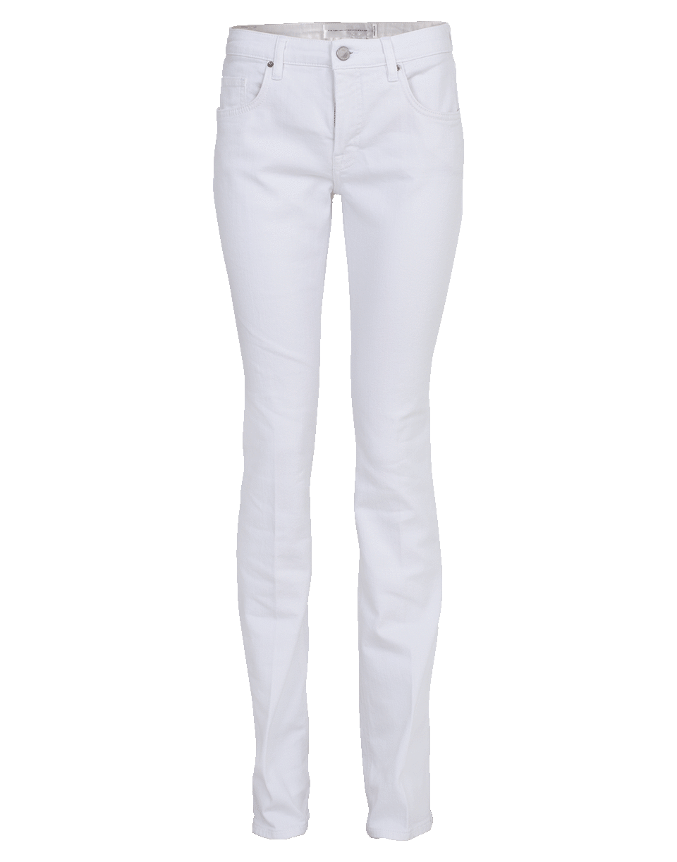 VICTORIA VICTORIA BECKHAM-Slim Flare Pant-WHITE