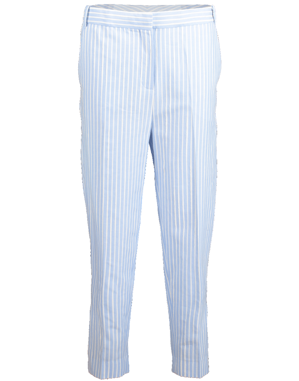 VICTORIA VICTORIA BECKHAM-Cropped Slim Striped Pant-