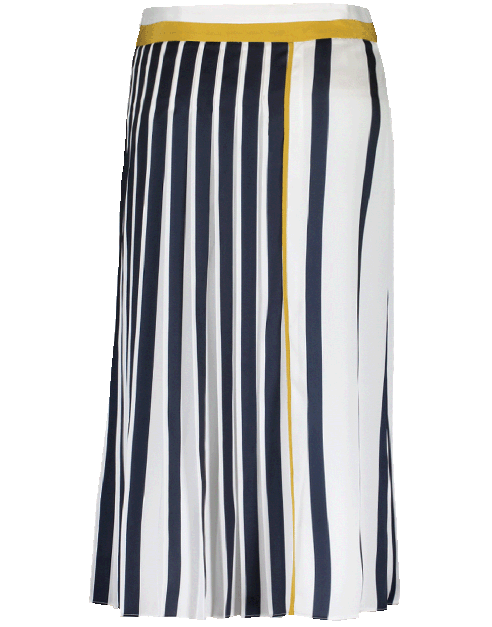 VICTORIA VICTORIA BECKHAM-Printed Poly Twill Skirt-