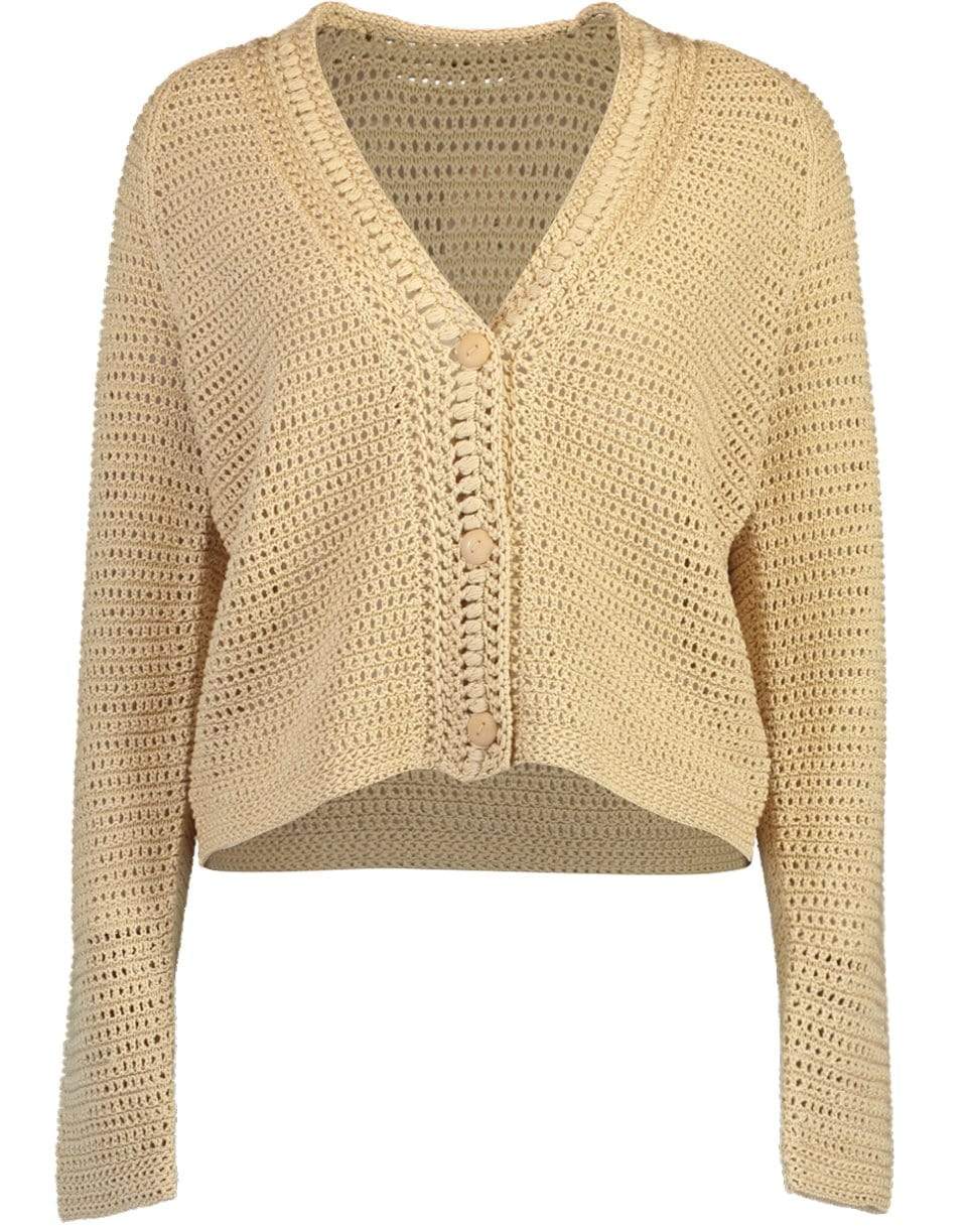 Straw Crochet Cardigan CLOTHINGTOPCARDIGAN VINCE   