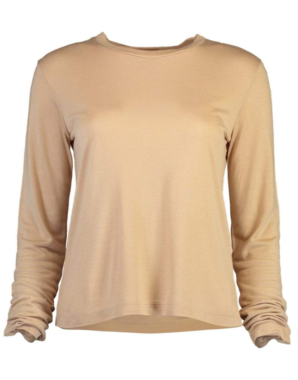 VINCE-Relaxed Long Sleeve Crew Top-