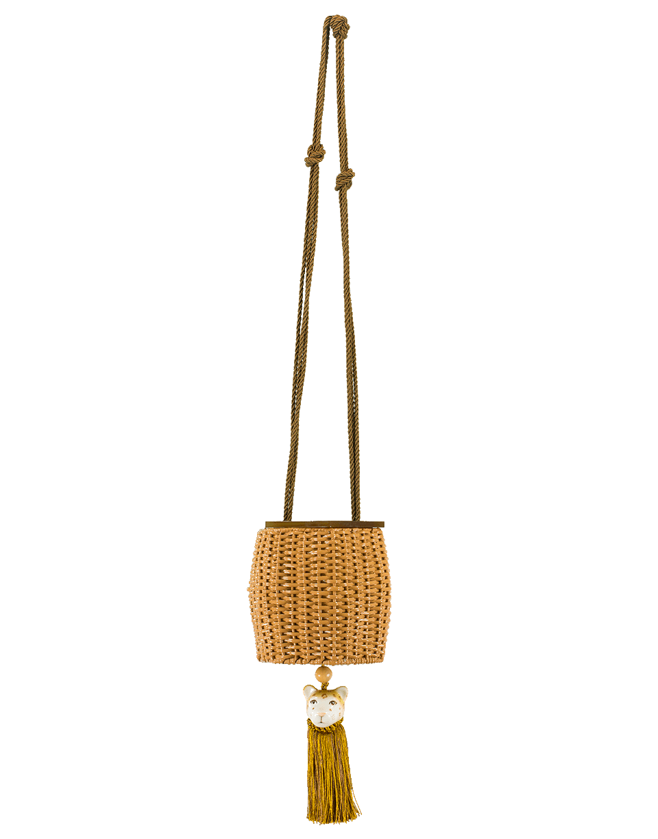 WAI WAI-Fauna Tiger-Charm Handbag-AMBER