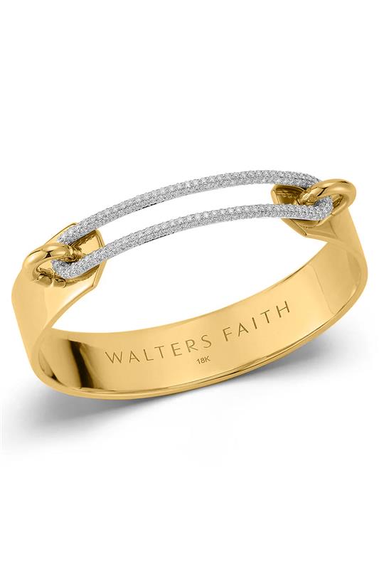 WALTERS FAITH-Morell Diamond Cuff Bracelet-YELLOW GOLD