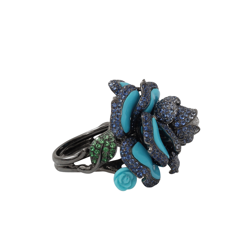 Turquoise Floral Ring JEWELRYFINE JEWELRING WENDY YUE   