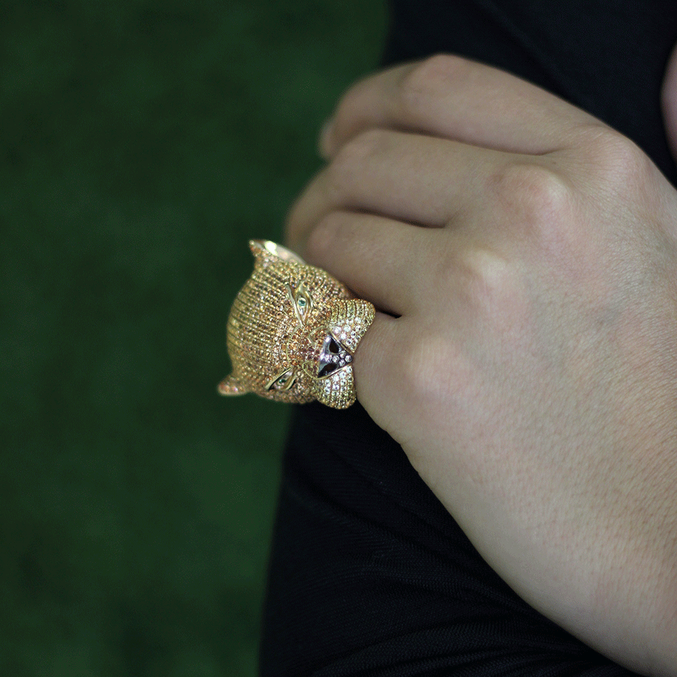 WENDY YUE-Panther Ring-ROSE GOLD