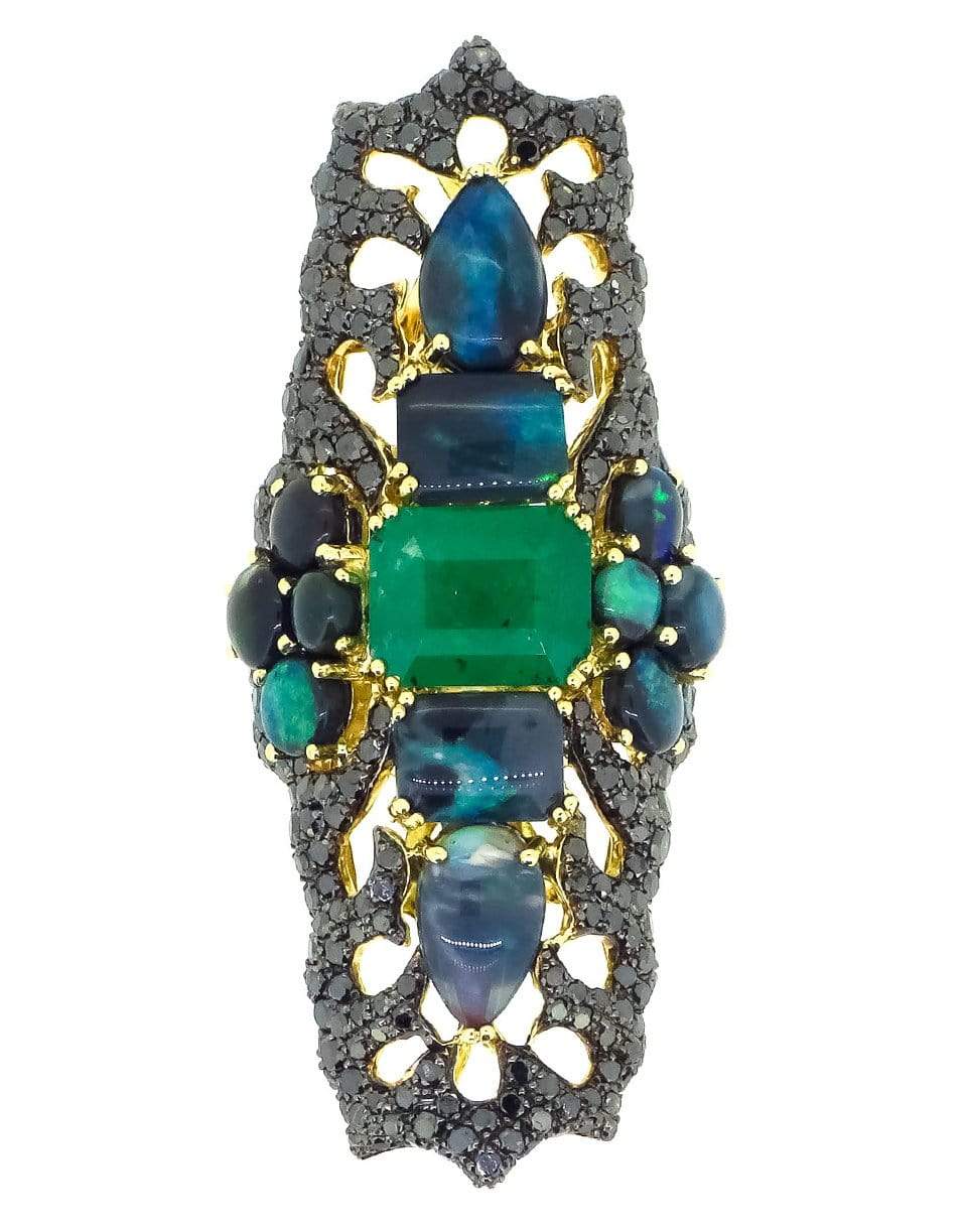 Emerald and Opal Statement Ring JEWELRYFINE JEWELRING WENDY YUE   