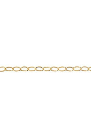 WITH LOVE-Flat Cable Chain Bracelet - 1.9mm-YELLOW GOLD