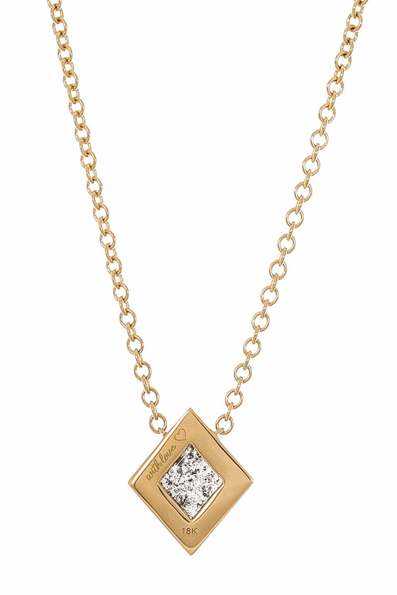 WITH LOVE-The Bezel Pendant-YELLOW GOLD