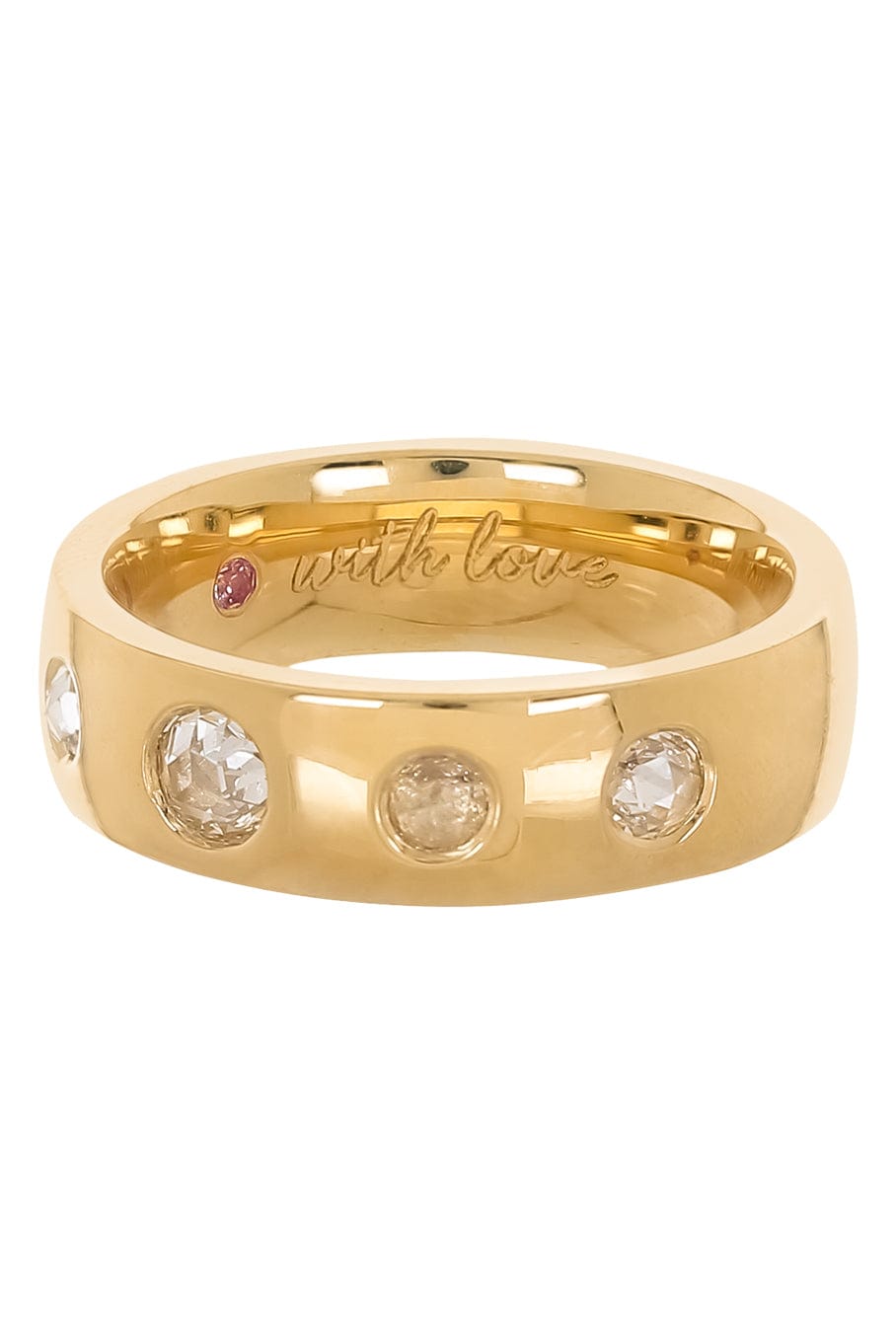WITH LOVE-Five Diamond Ring-YELLOW GOLD