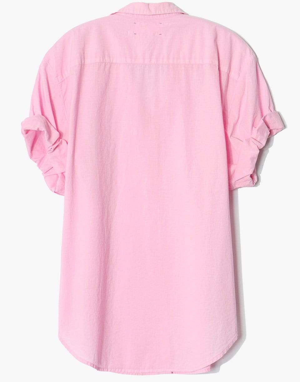 XÍRENA-Channing Short Sleeve Button Up Shirt - Pink Rose-
