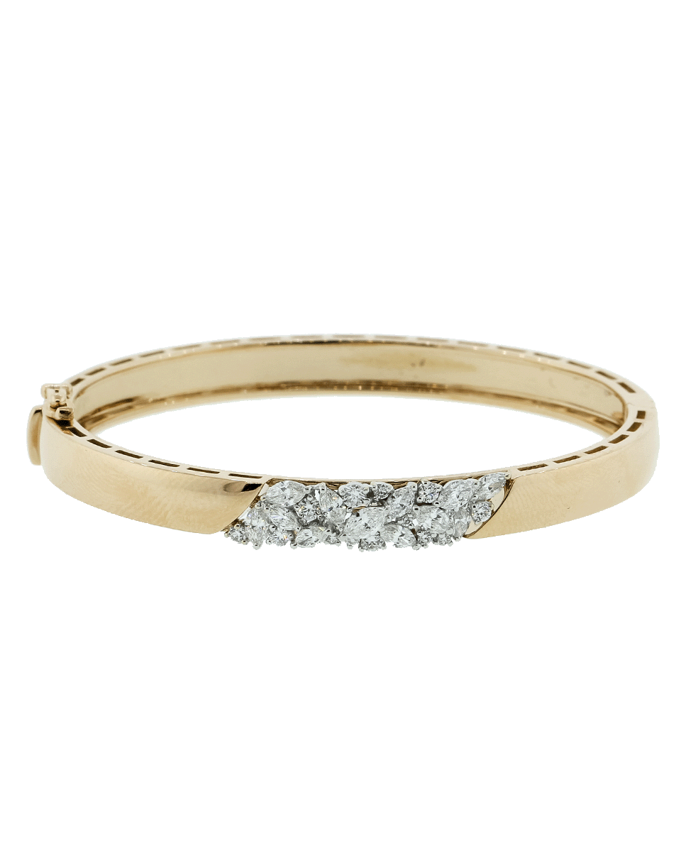 YEPREM JEWELLERY-Round And Marquis Diamond Bracelet-ROSE GOLD