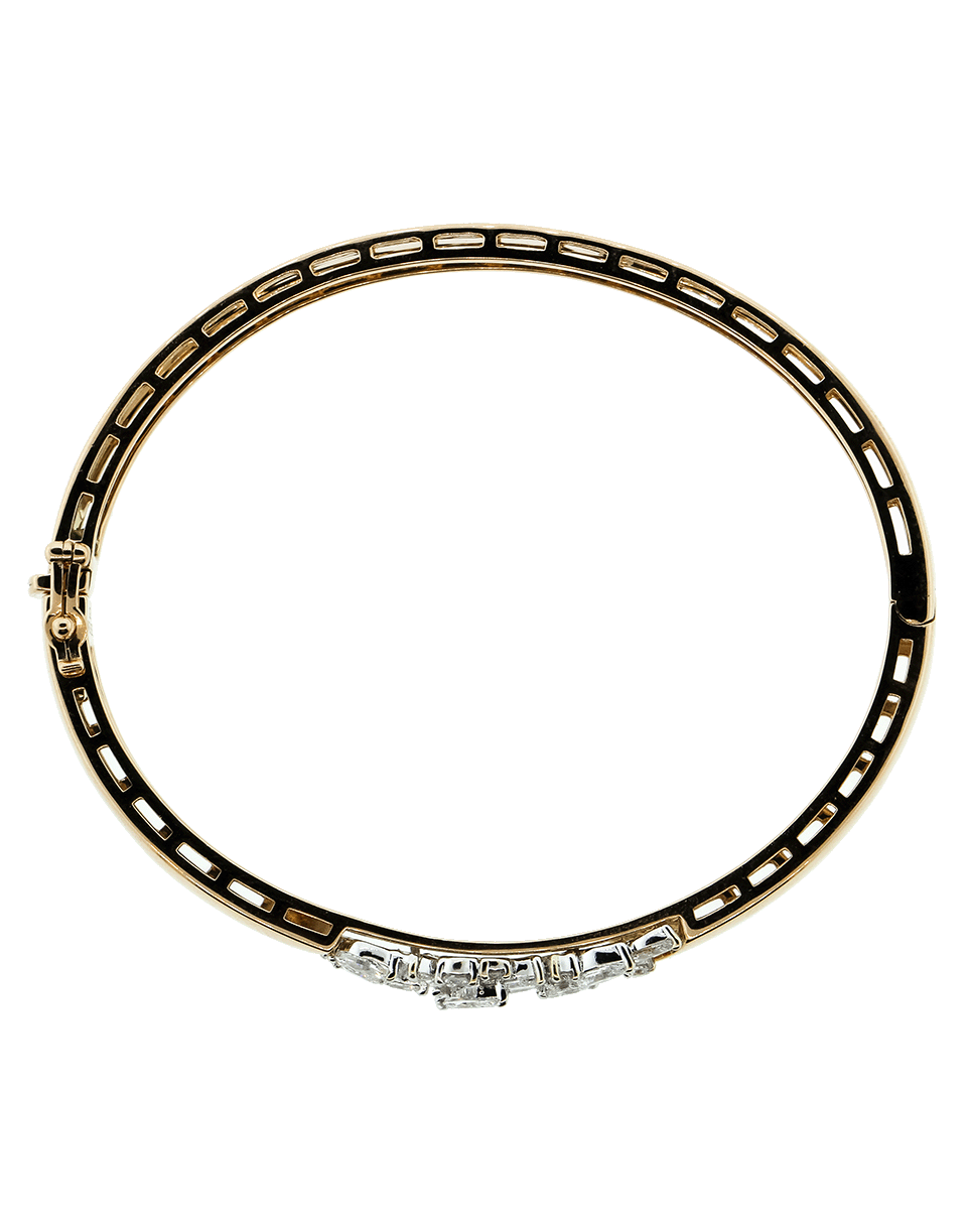 YEPREM JEWELLERY-Round And Marquis Diamond Bracelet-ROSE GOLD