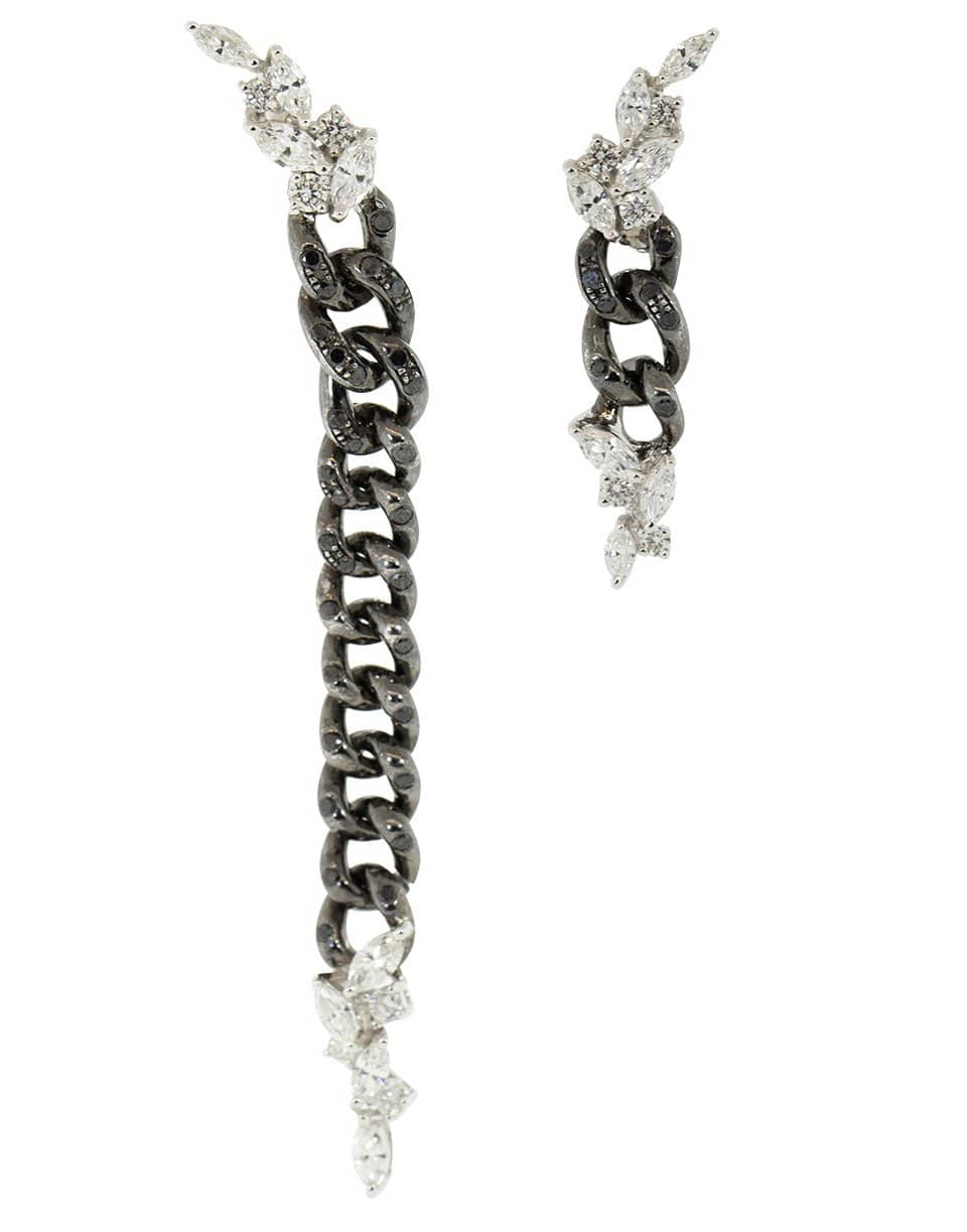 YEPREM JEWELLERY-Chain Diamond Earrings-WHITE GOLD