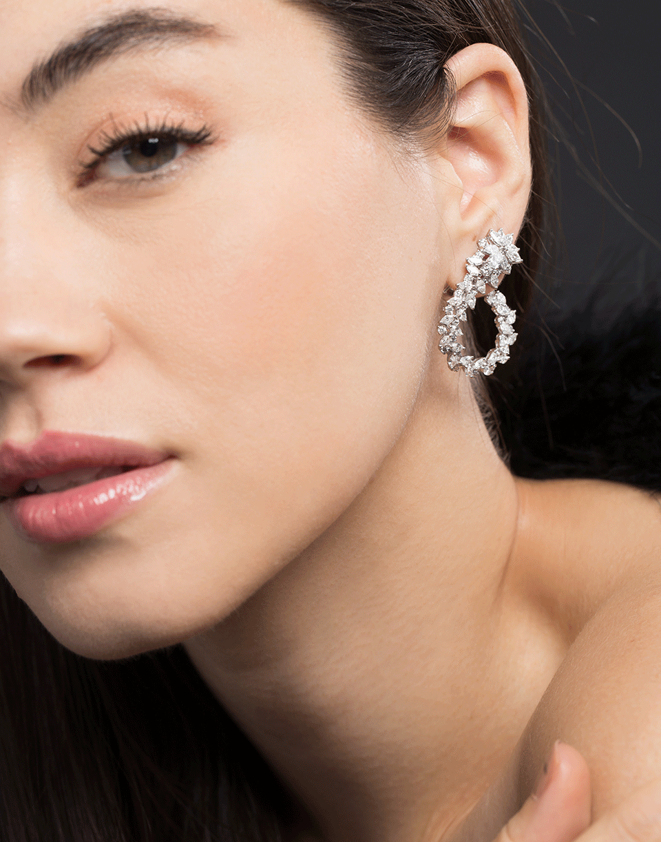 YEPREM JEWELLERY-Diamond Earrings-WHITE GOLD