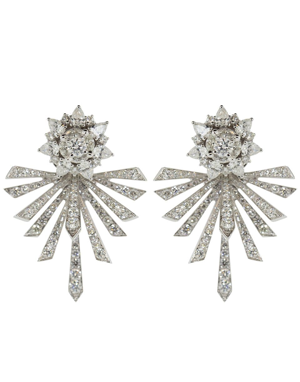 YEPREM JEWELLERY-Round, Marquise, and Pear Diamond Earrings-WHITE GOLD
