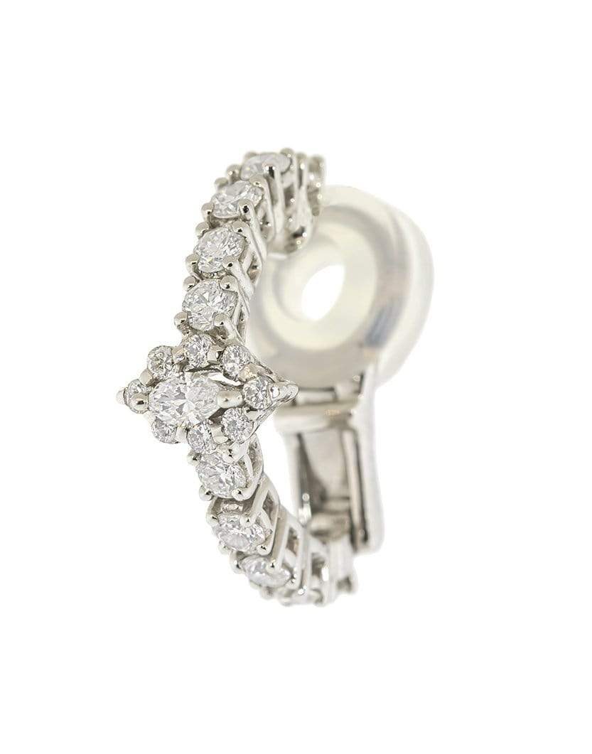 YEPREM JEWELLERY-Single Diamond Earring-WHITE GOLD