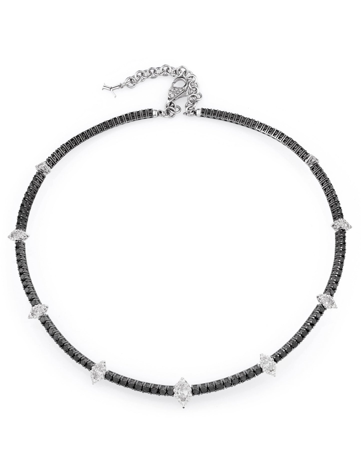 Black and White Diamond Necklace JEWELRYFINE JEWELNECKLACE O YEPREM JEWELLERY   