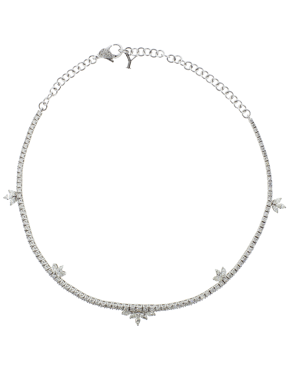 YEPREM JEWELLERY-Diamond Choker Necklace-WHITE GOLD