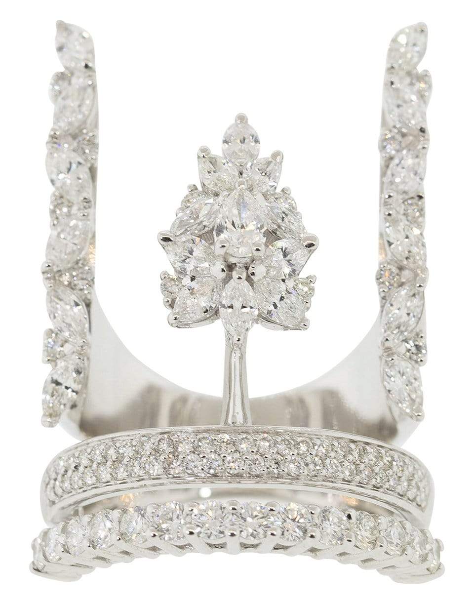YEPREM JEWELLERY-Round, Marquise, and Pear Diamond Ring-WHTGLD