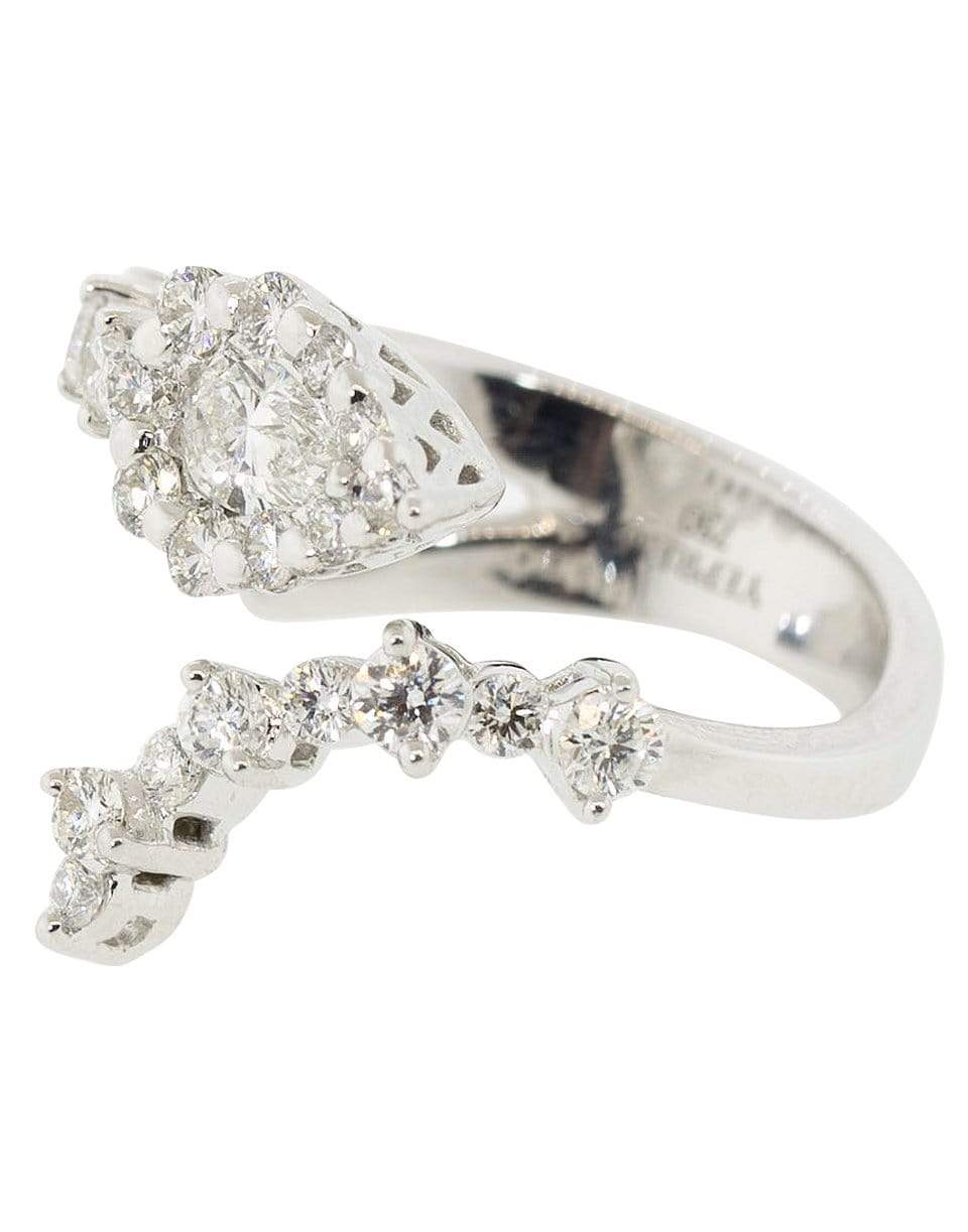 YEPREM JEWELLERY-Pear and Round Diamond Ring-WHITE GOLD
