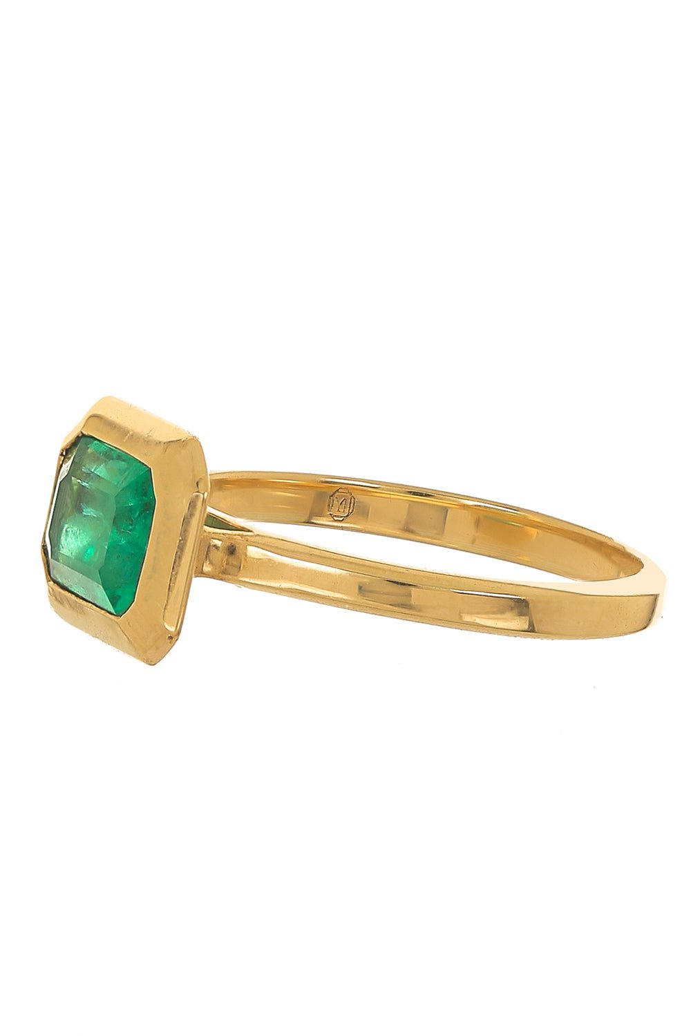 YI COLLECTION-Emerald Nouveau Ring-YELLOW GOLD