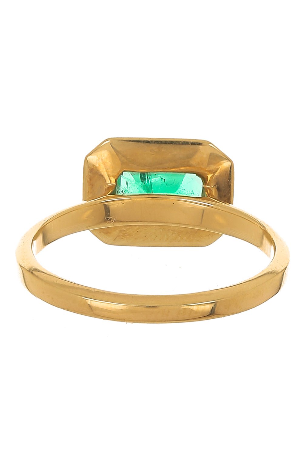 YI COLLECTION-Emerald Nouveau Ring-YELLOW GOLD