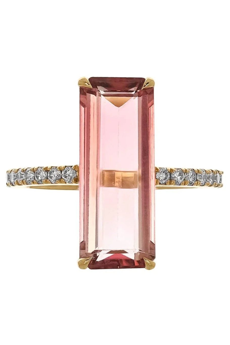 YI COLLECTION-Pink Tourmaline Supreme Ring-YELLOW GOLD