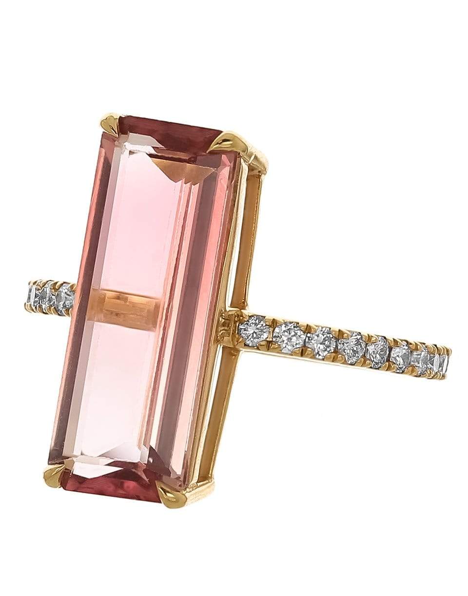 YI COLLECTION-Pink Tourmaline Supreme Ring-YELLOW GOLD