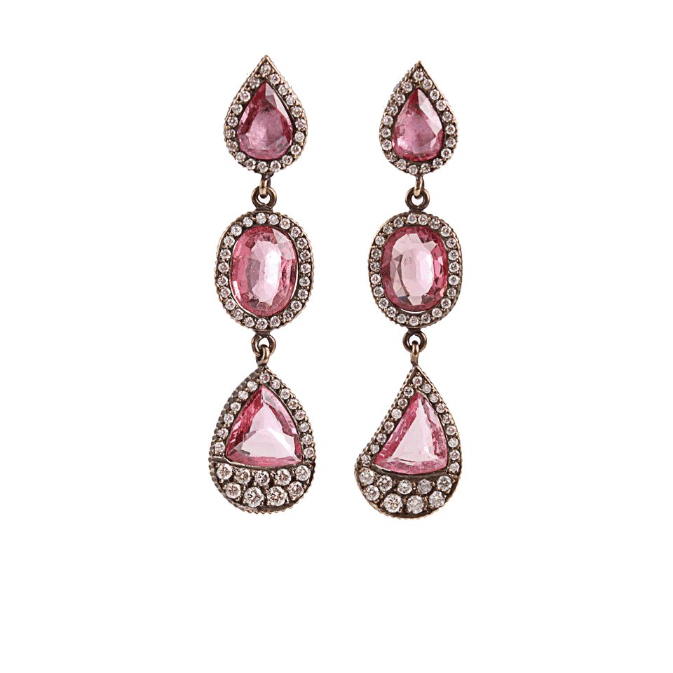 Lilah Sapphire And Pink Diamond Earrings JEWELRYFINE JEWELEARRING YOSSI HARARI   