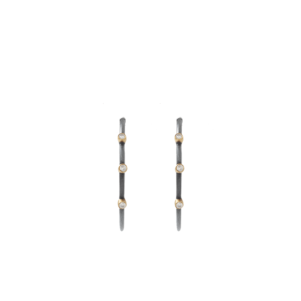Jane Three-Diamond Hoop Earrings JEWELRYFINE JEWELEARRING YOSSI HARARI   