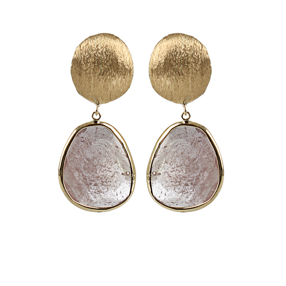 YVEL-Natural Sapphire Drop Earrings-YLW GOLD