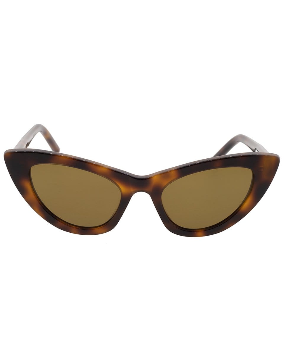 SAINT LAURENT-Lily Tortoise Cat-Eye Sunglasses-TORTOISE