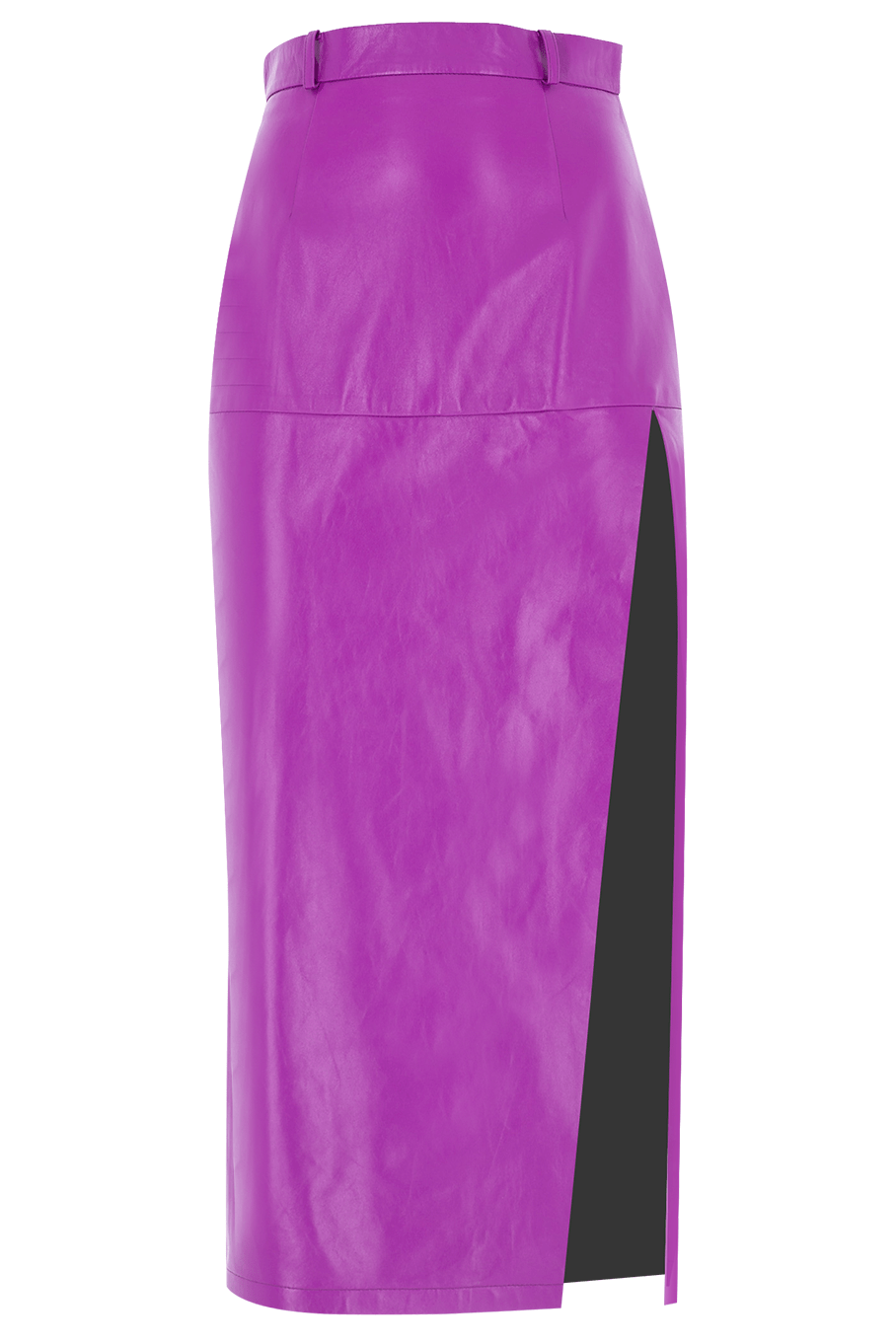 Midi Slit Leather Skirt CLOTHINGSKIRTMIDI ZEYNEP ARCAY   