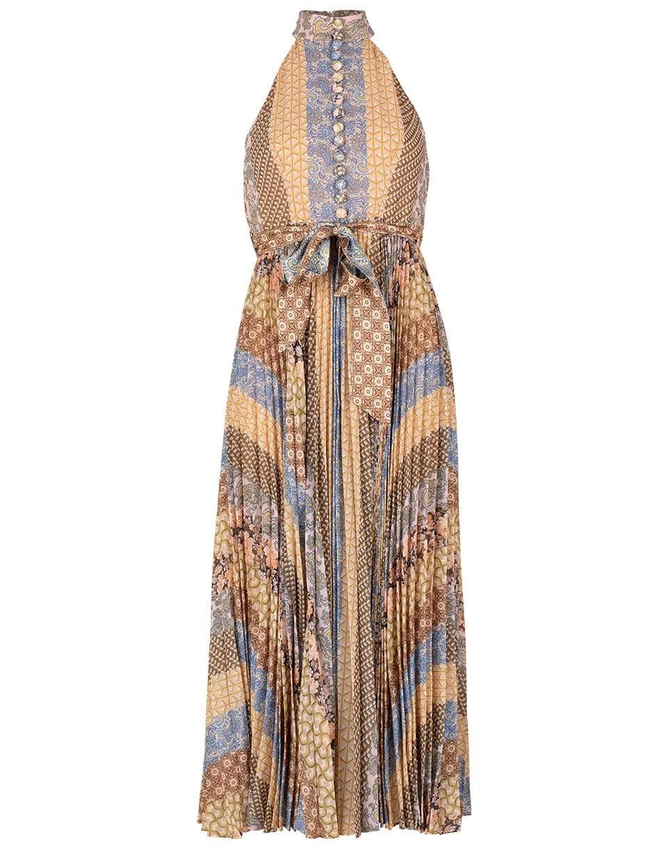ZIMMERMANN-Tiled Stripe Sunray Picnic Dress-