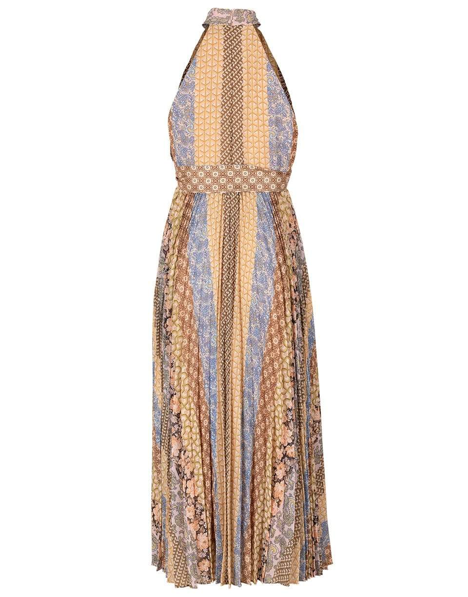 ZIMMERMANN-Tiled Stripe Sunray Picnic Dress-