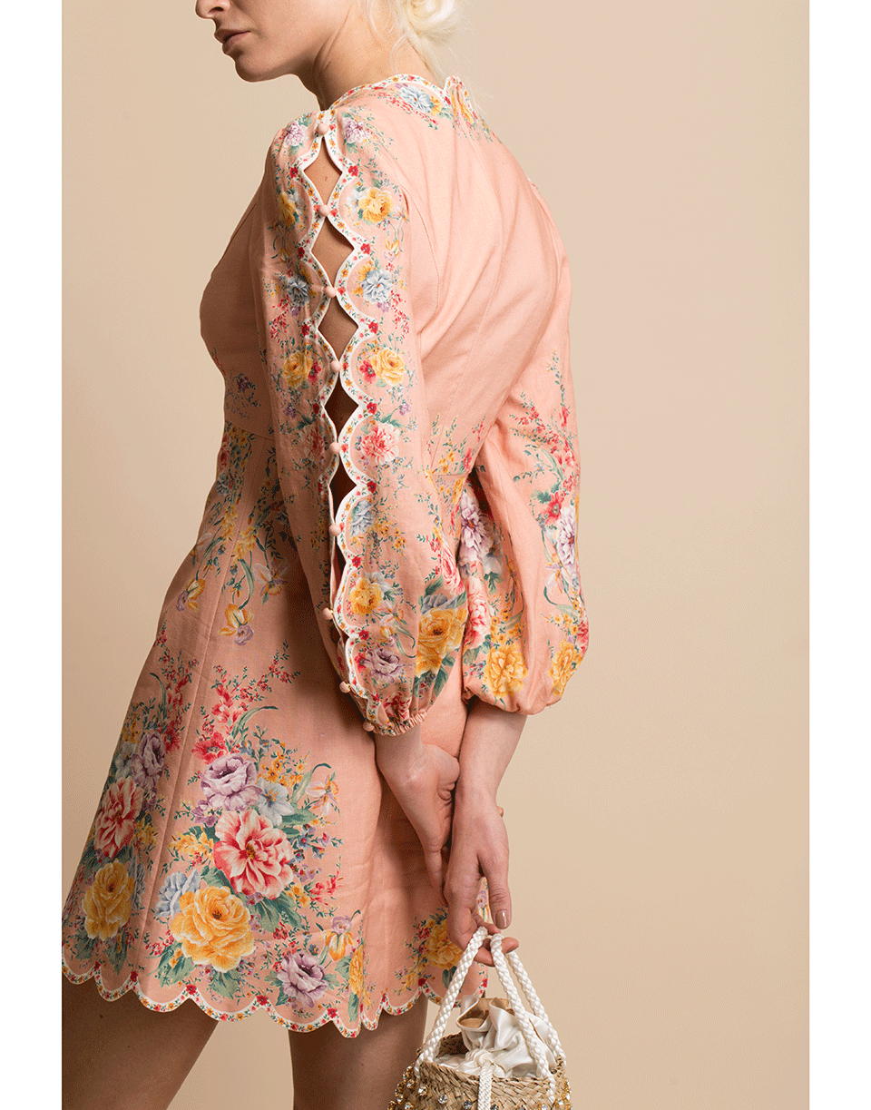 Zinnia Scalloped Mini Dress – Marissa Collections
