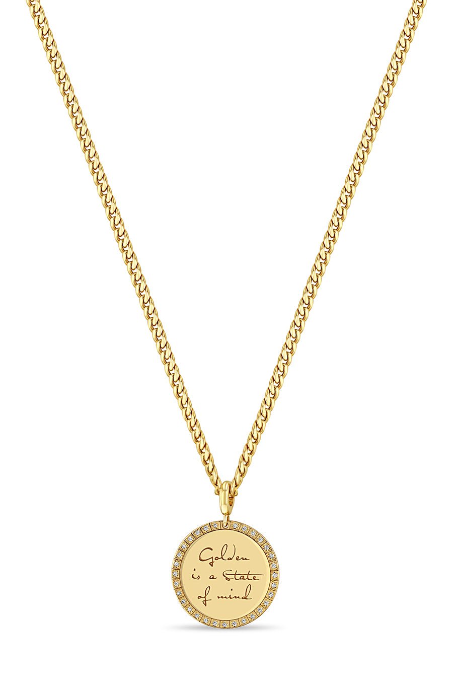 ZOE CHICCO-Golden Is A State Of Mind Necklace-YELLOW GOLD